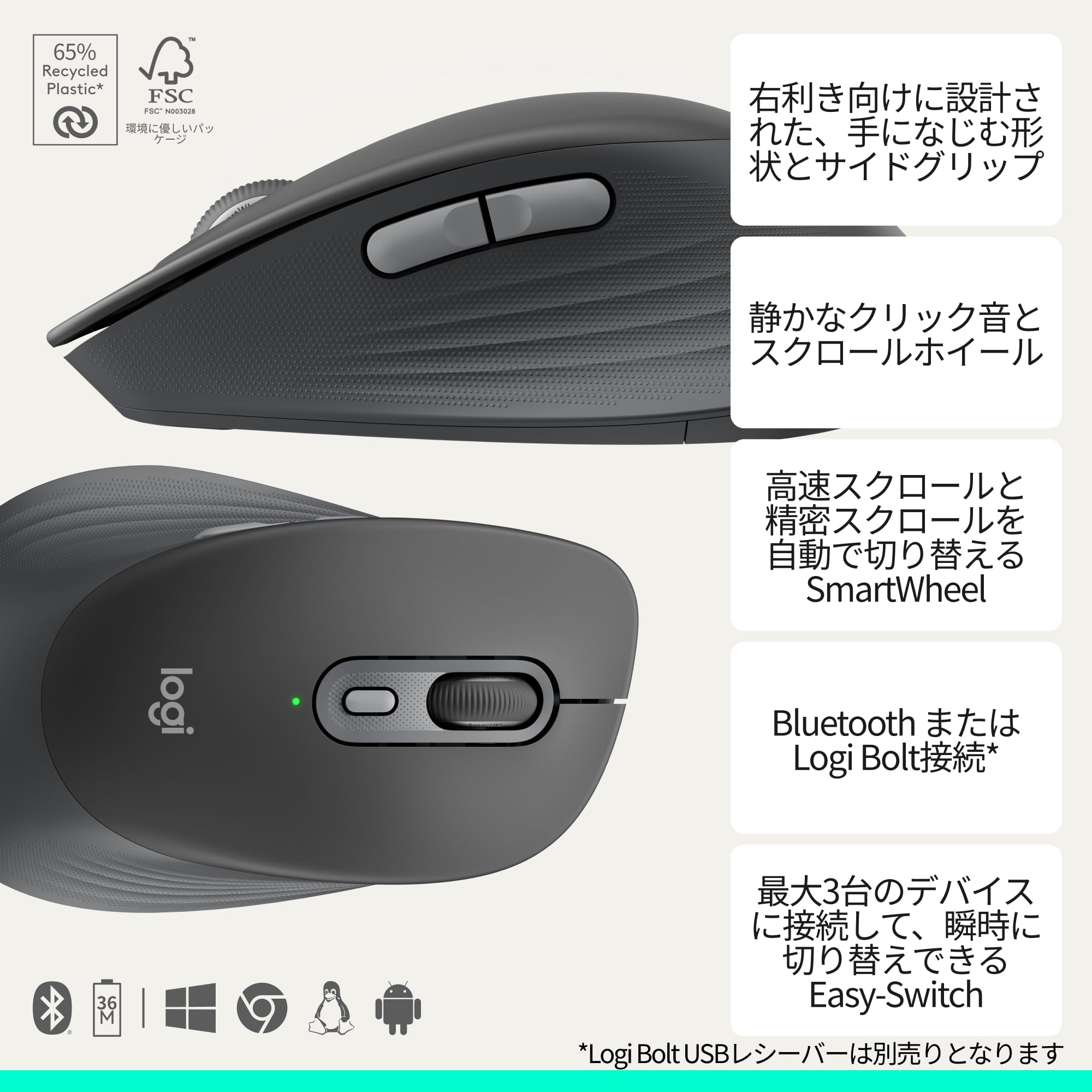 M*l様 DELL ノートPC Logicoolマウス付き Amazon.co.jp: ロジクール ワイヤレスマウス 静音 高速スクロール 無線