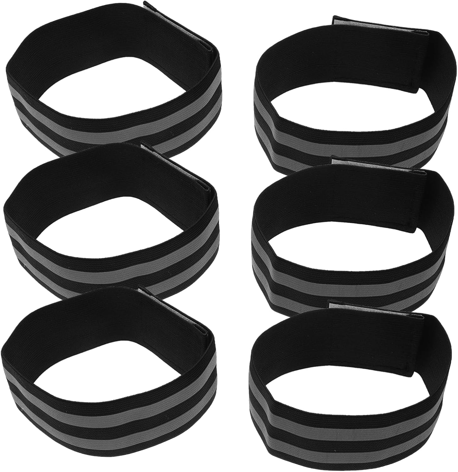 Toyvian Reflective Arm Bands for Night Running and Outdoor Activities Elastic Fitness Straps for Hiking Cycling