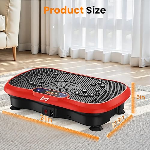 Miniatura 9 de AXV Vibration Plate Fitness Platform Exercise Machine Vibrating Shaking Full Body Shaker Workout Vibrate Stand Shake Board Sport Gym for Weight Loss