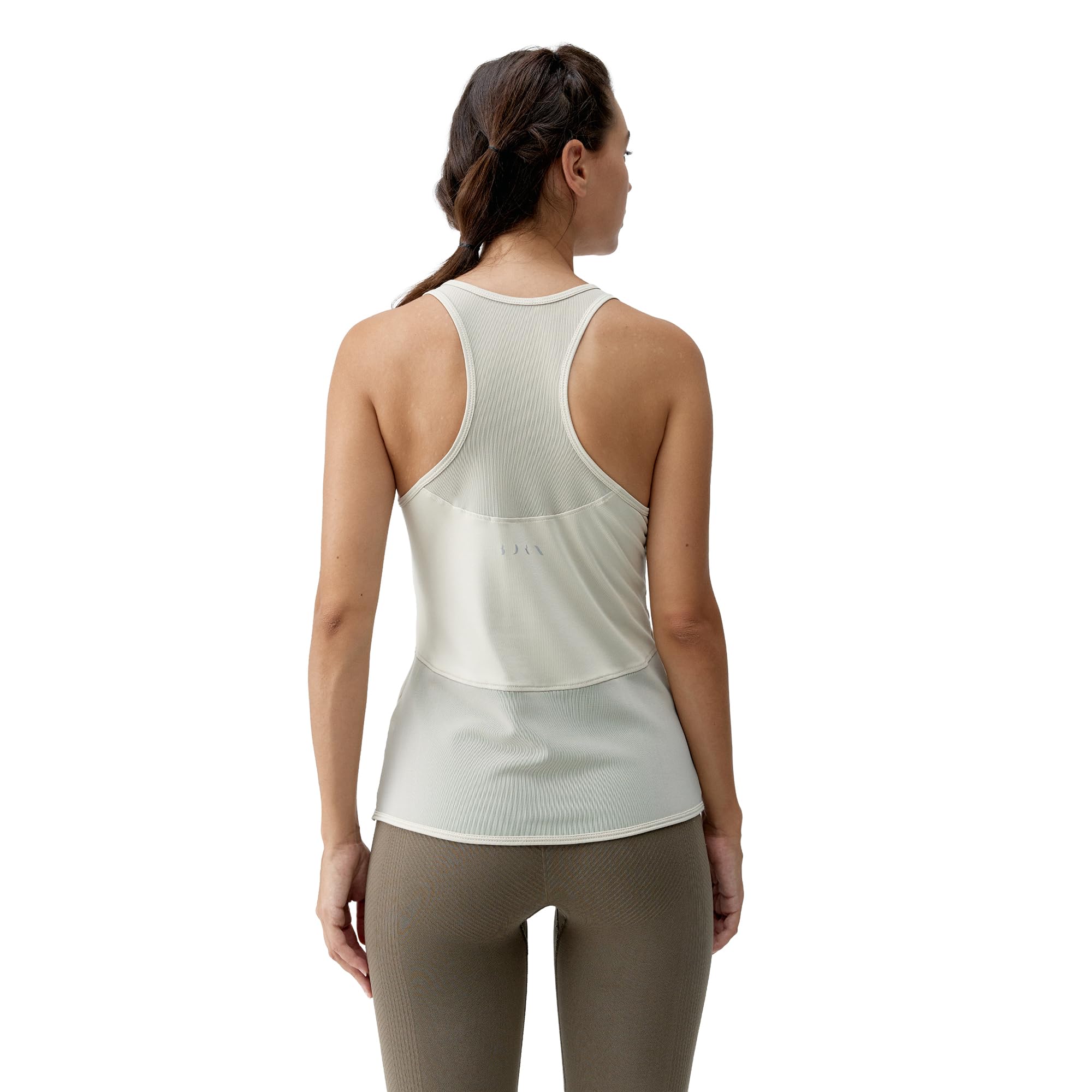 BORN Koszulka Damska Kiava Performance Sporty Z Okrągłym Dekoltem, Bez Kieszeni, Oddychający, Zaokrąglony Dół, Z Lejącego Materiału, Trening, Bieganie, Fitness, Joga