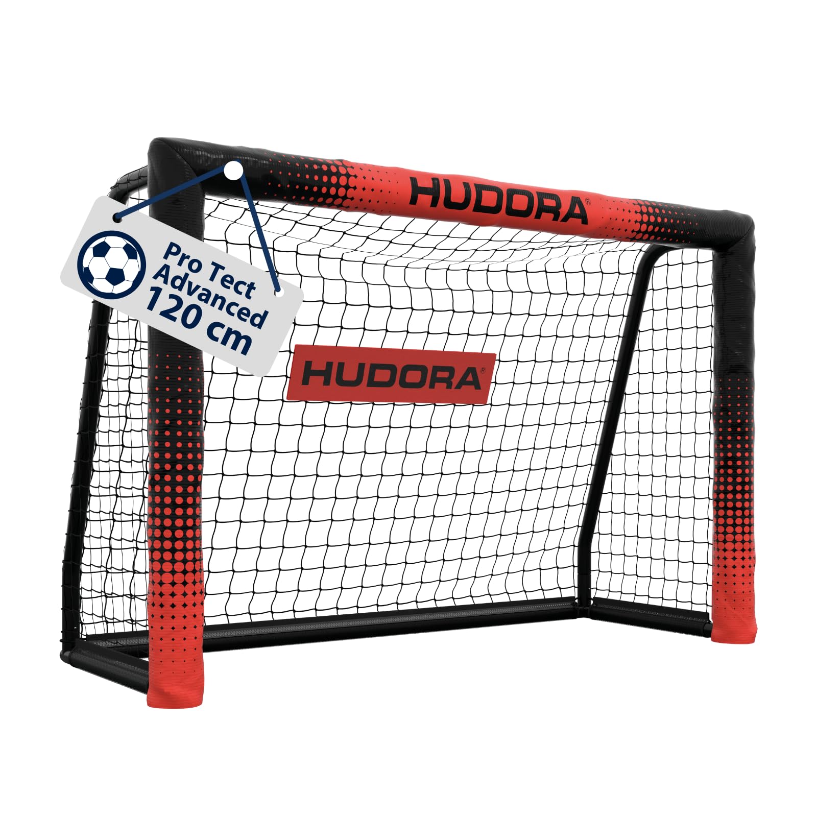 HUDORA Soccer Goal Pro Tect Advanced – Outdoor soccer goal with net and weatherproof coating for children/adults – Easy to assemble in the garden goal wall with zips and Velcro-image-39