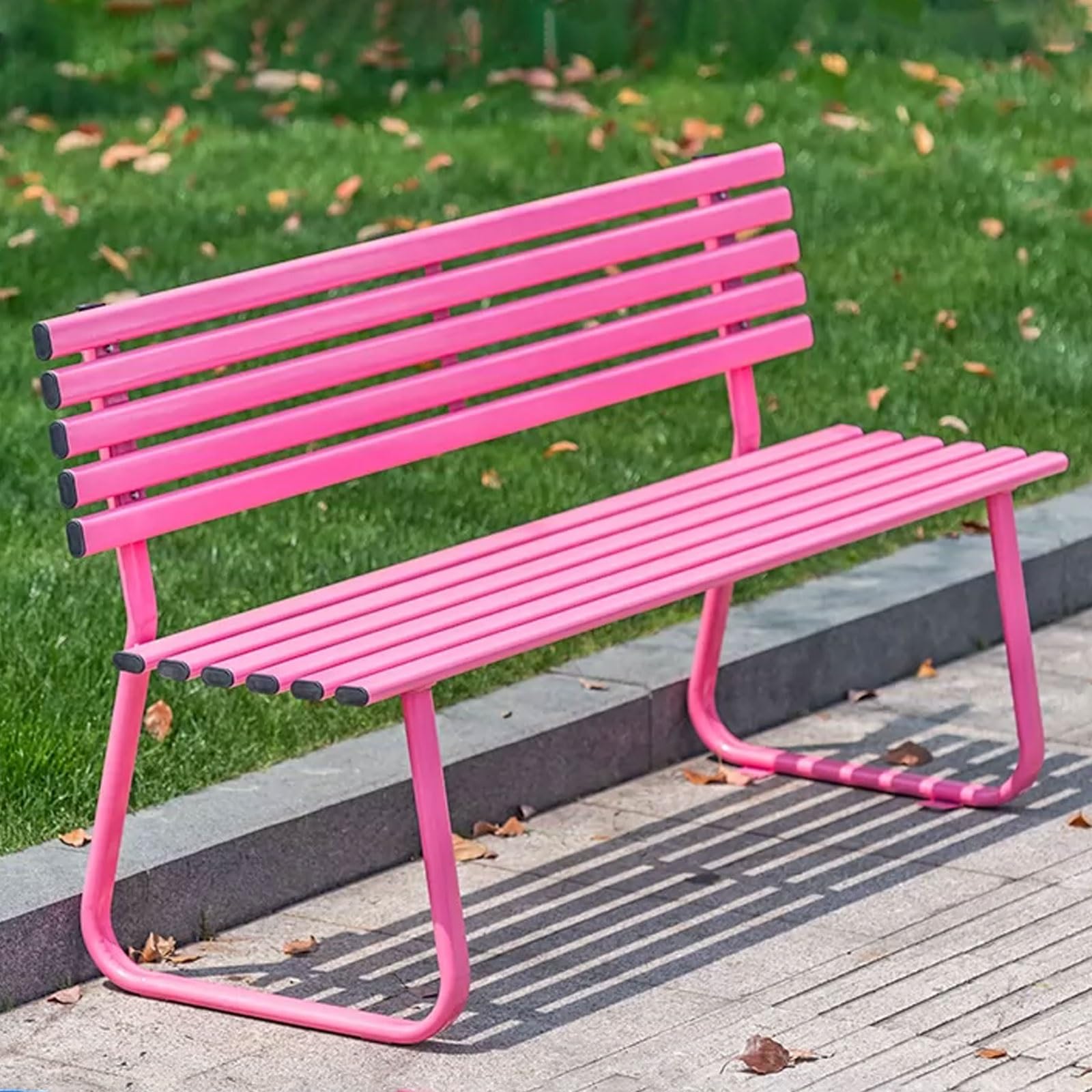 Banco de jardín resistente a la intemperie con fácil montaje para patio