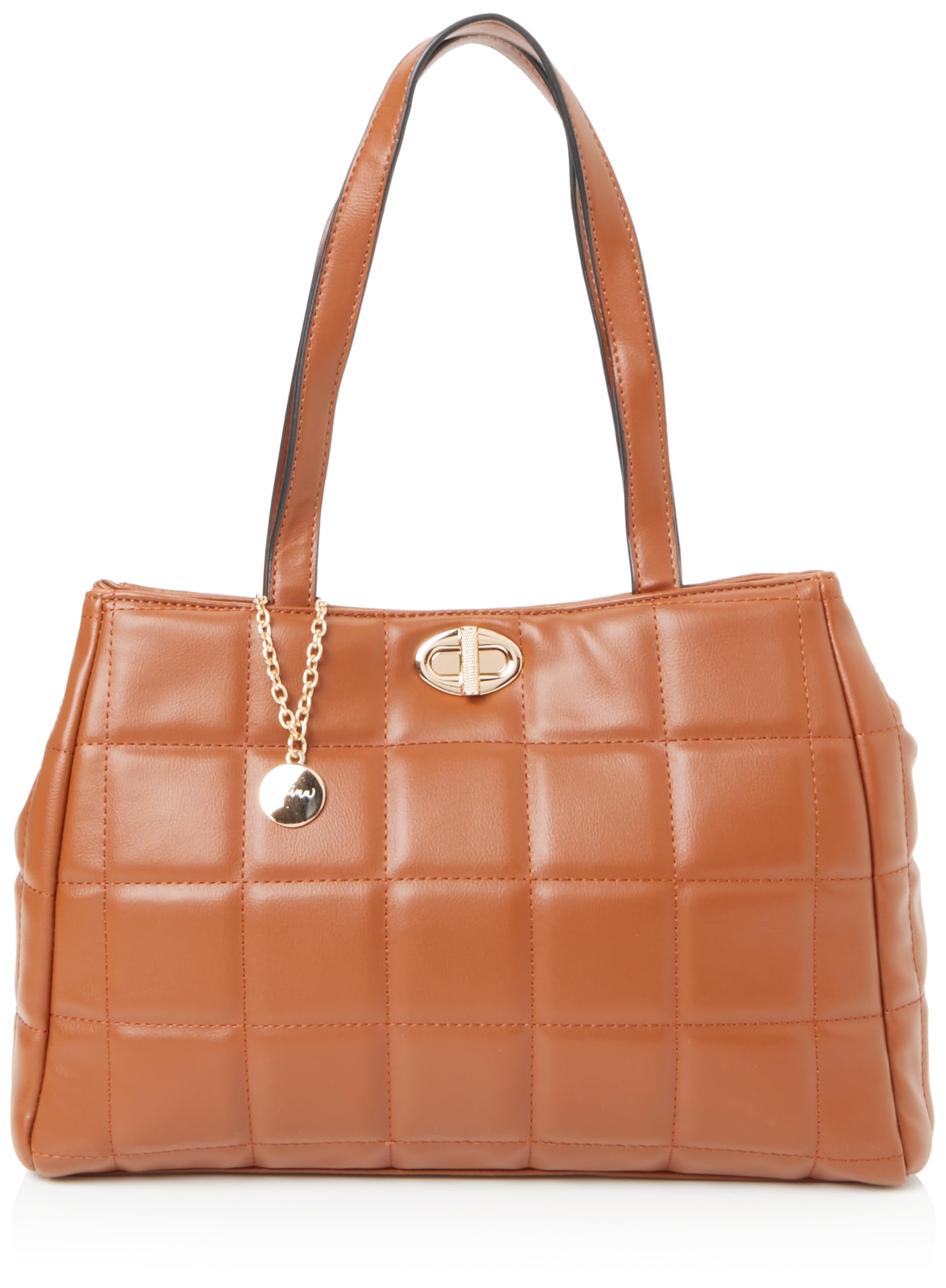 FENIA Women's Handbag Shopper, Camel, One Size