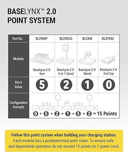 Miniatura 7 de Scosche BaseLynx - Estación de carga rápida 2.0 2 en 1, soporte de cargador MagSafe Qi2 de 15 W y almohadilla de carga inalámbrica de 5 W para