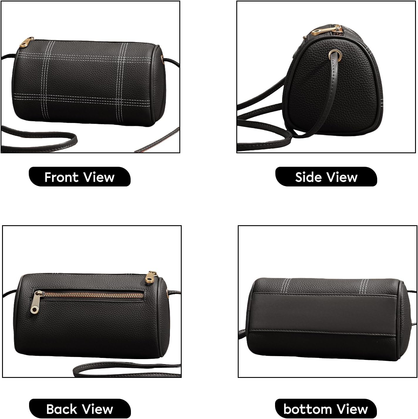 GIVLEFLY Genuine Leather Women’s Crossbody Bag - Elegant Small Shoulder Purse for Daily & Evening Use - Image 3