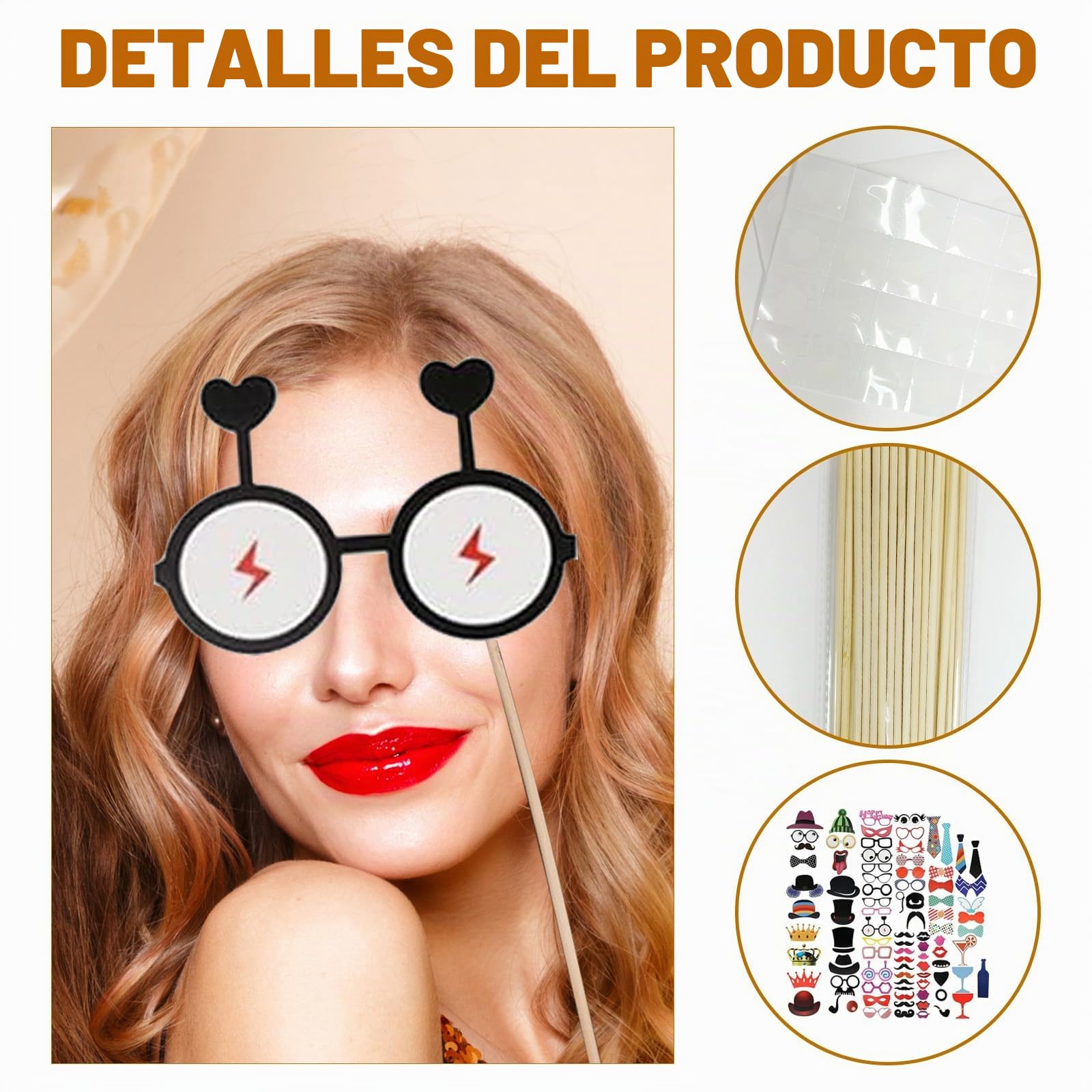 146 Piezas De Accesorios Para Fotobox De Decoración De Fiesta, Para Boda, Halloween, Navidad, Decoración De Mesa