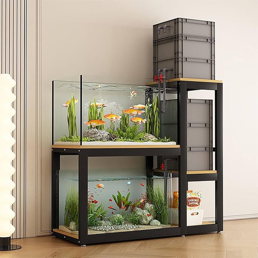 最終価格!美品 水槽台 木製ラック 90cm用 Amazon.co.jp: MIISAGS 水槽台 木製 水槽置き台 90/100/120cm
