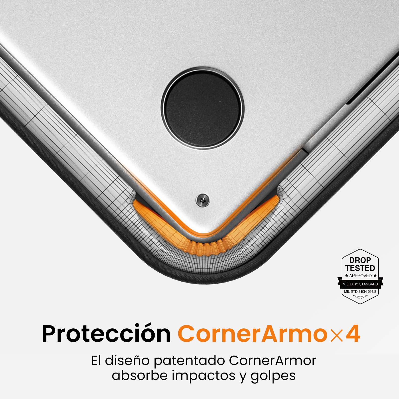 tomtoc 360° Funda para Nuevo 14 Pulgadas MacBook Pro M5 Pro/MAX A3426 A3427 (2026), M5/M4/M3/M2/M1 A3434 A3112 A3401 A3185 A2992 A2918 (2025–2021), Protección Bolsa para Portátil y Accesorios