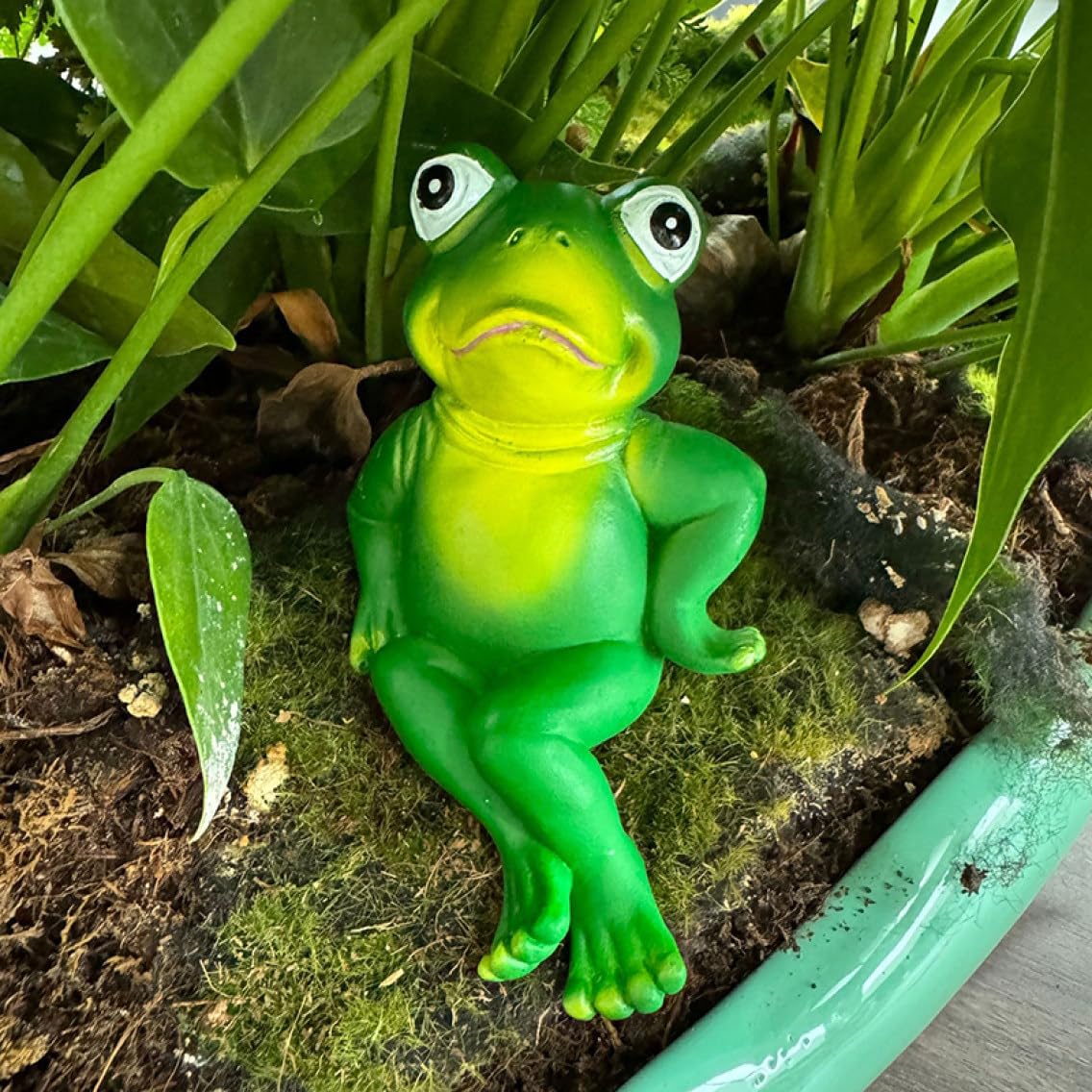 Amazon.co.jp: カエル 置物 オブジェ 様式2 かえる 雑貨 風水置物