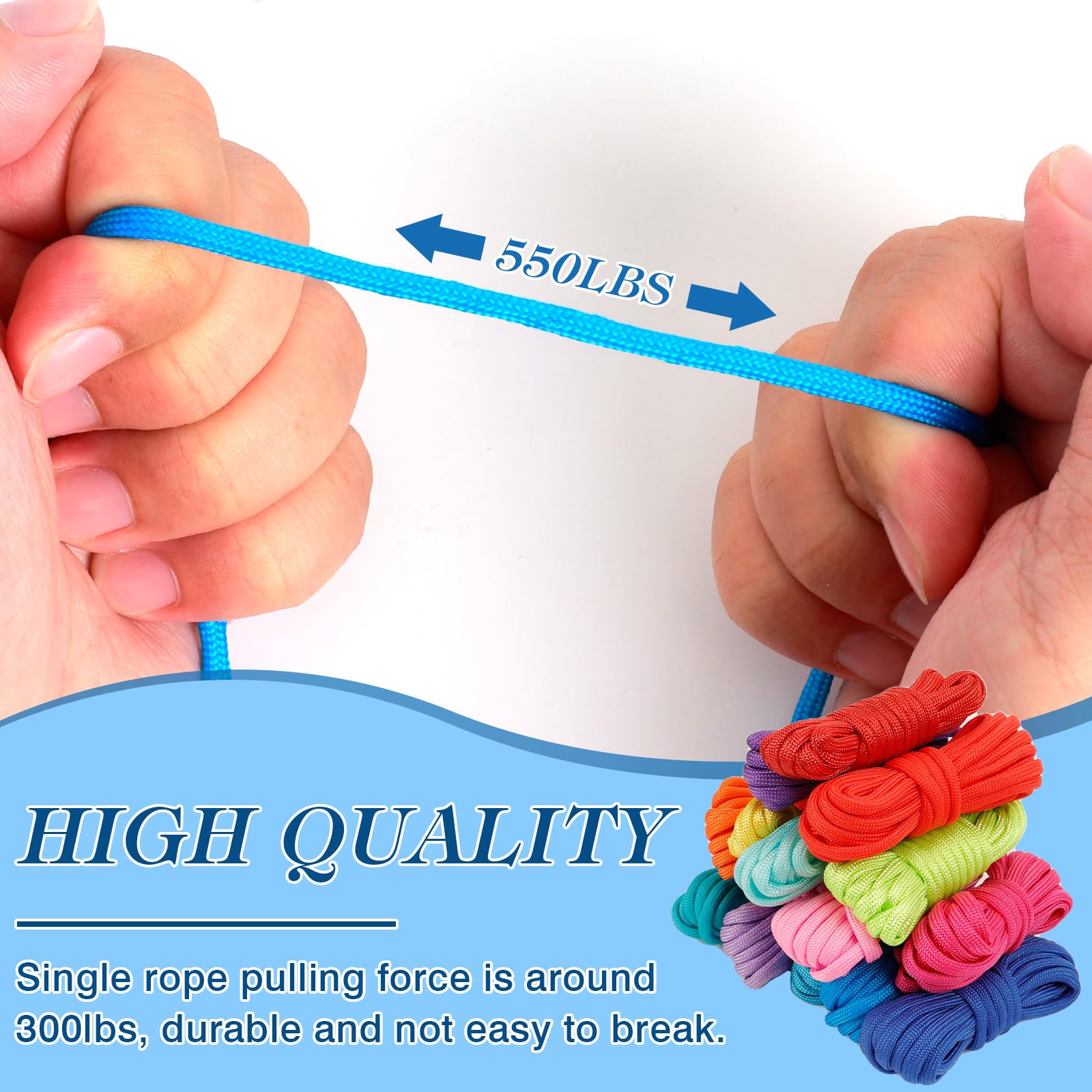 Corde De Parachute 26 Couleurs 3m 4mm - Corde De Survie 7 Brins, Idéale Camping Randonnée Et DIY Bracelets