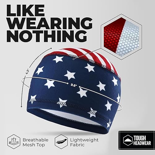 Vista 84 de Forro de casco de refrigeración para hombre, gorra de cráneo de ciclismo, forro de casco de motocicleta Negro