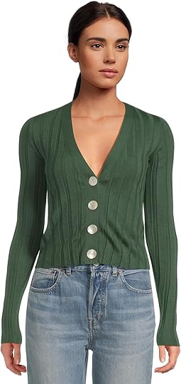 Merino Silk Akila Wide Rib Cardigan