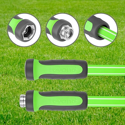 Miniatura 5 de Fevone Manguera de jardín de 55 pies x 58 pulgadas, manguera de agua resistente con mango de agarre giratorio, fácil de conectar, se adapta a