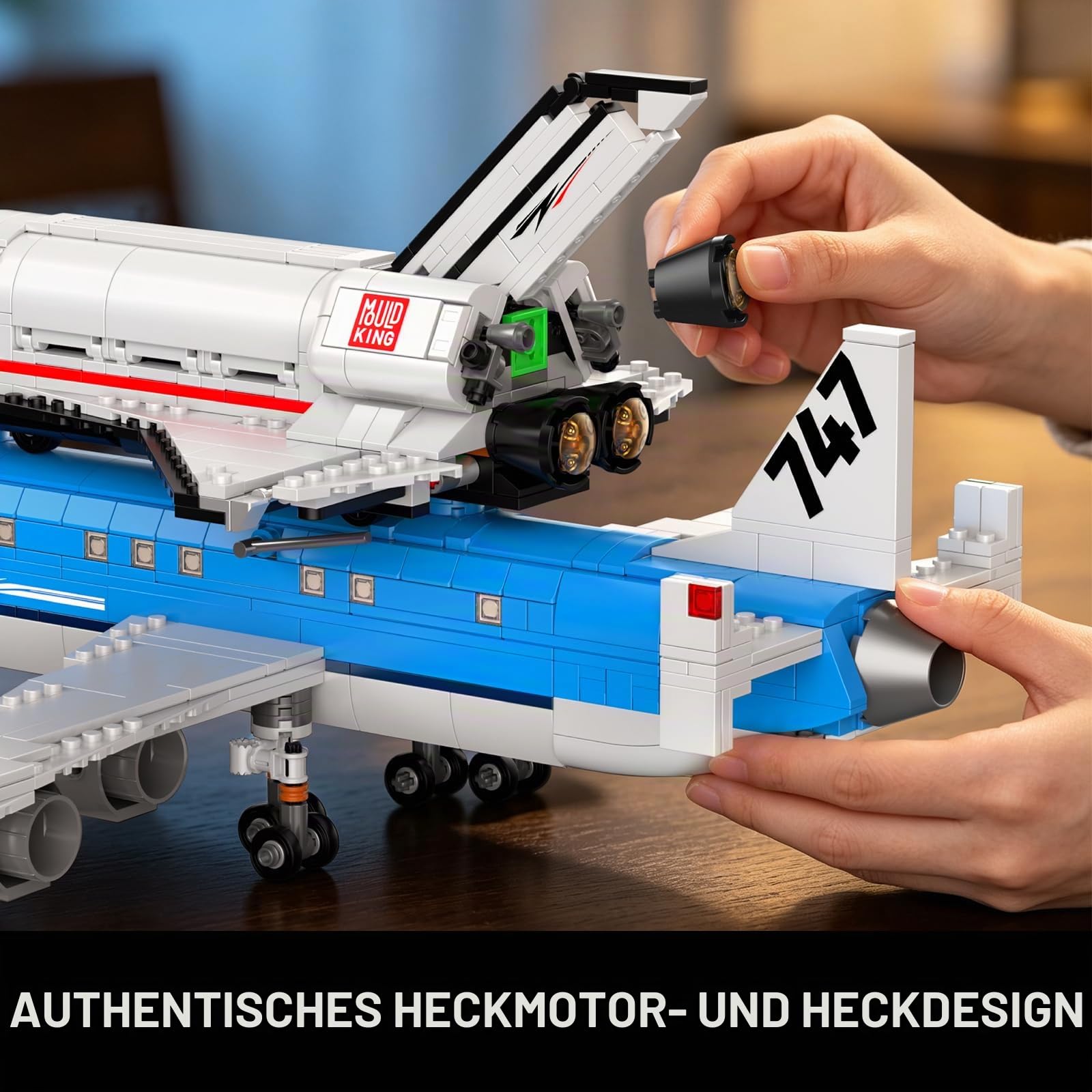Mould King City Flugzeug Spielzeug Bausatz, 1279 PCS Flugzeug Modell mit Polizei Auto, Classic Flughafen Klemmbausteine für Erwachsene ab 14 Jahren