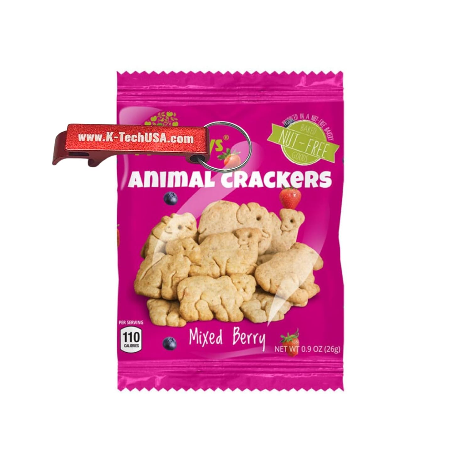 Galletas Animales Mixed Berry, Snack Horneado, Pack de 10