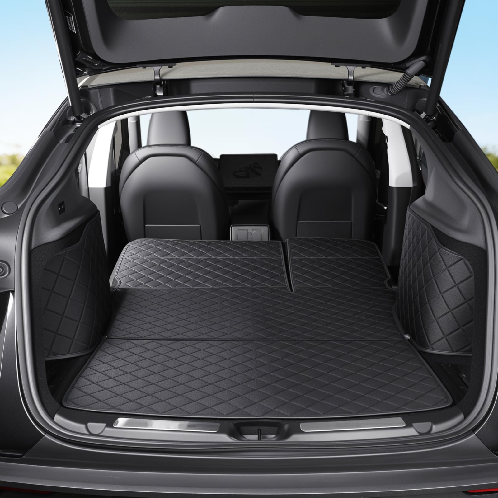 Kofferraummatte für Tesla Model Y Juniper 2025 2026 Neues Tesla Model Y Juniper Zubehör Kofferraummatte Haustiermatte Kofferraumschutz