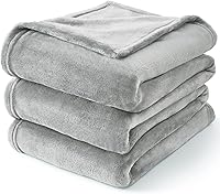 Vista 94 de BEDELITE Fleece Blanket White Throw Blanket for Couch & Bed, Luxury Plush Cozy Fuzzy Blanket 50" x 60", Super Soft Warm Lightweight Throw Blanket