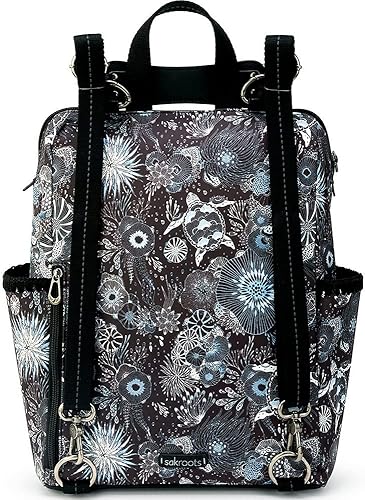 Vista 3 de Sakroots Mochila Loyola para mujer, Paisaje marino medianoche
