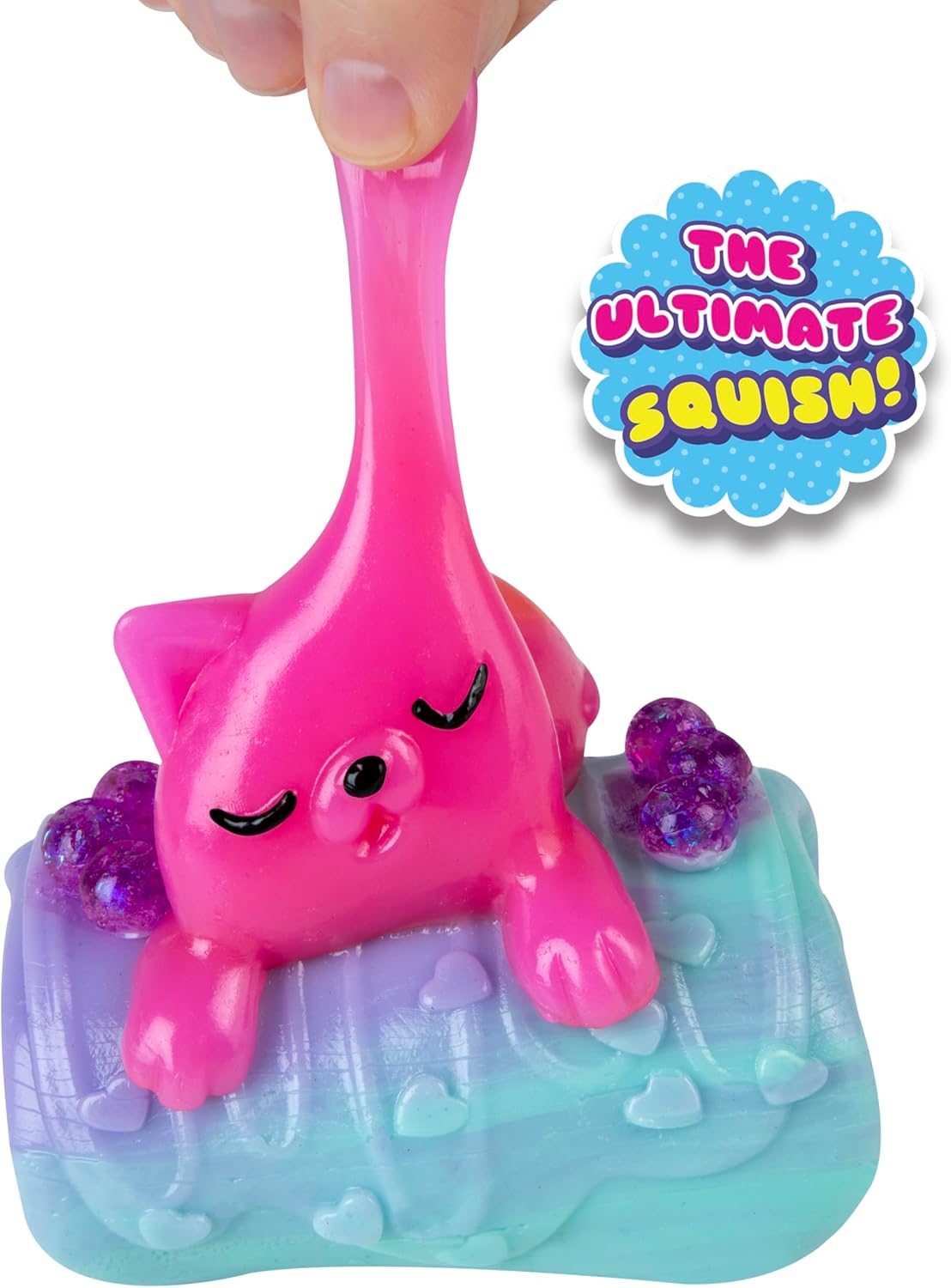 ORB Tabalicious Sweetsies Big TABA Squishy Cat Croissant Toy - Soft, Sticky Animal Dessert Play Food TABA Squishies - Great for Stress Relief - Fun Kawaii Sensory and Fidget Toys for Kids and Adults