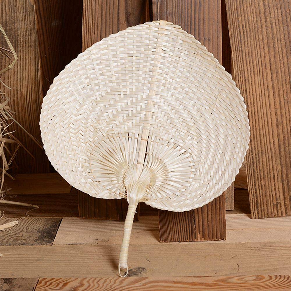 Handgemaakte waaiers, natuurlijke saunavakken, natuurlijk handwerk, hartvormige bamboe, gesponnen vakken, draagbare zomerwaaiers, voor doe-het-zelf geweven ventilator, zomerfankunst en cool
