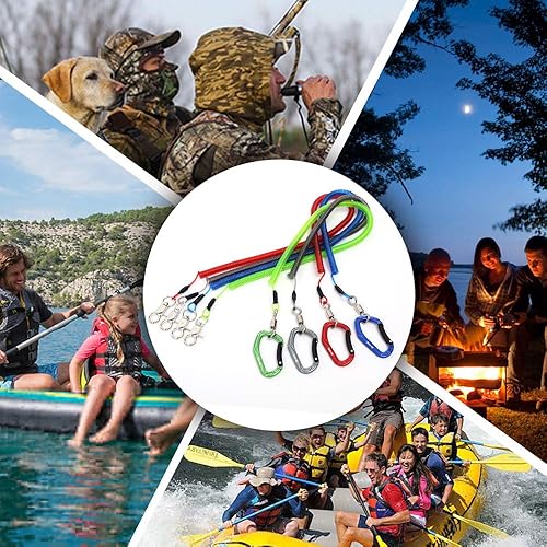 Miniatura 41 de HERCULES M4 Fishing Lanyard, Fishing Pole Tether, Kayak Paddle Leash, Heavy Duty Retractable Coiled Lanyard for Fishing, Rods, Pliers, Boating