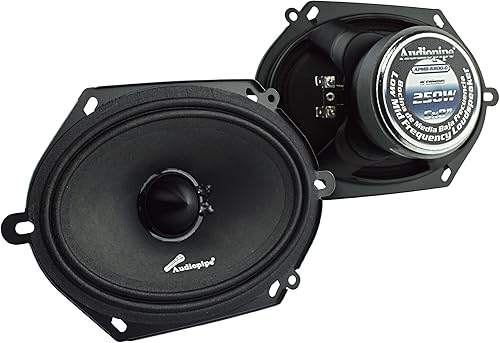 Audiopipe - APMB-6800-D - Serie Bullet - Altavoz de baja frecuencia media de 6" x 8" - 250 Watts - 8 Ohms