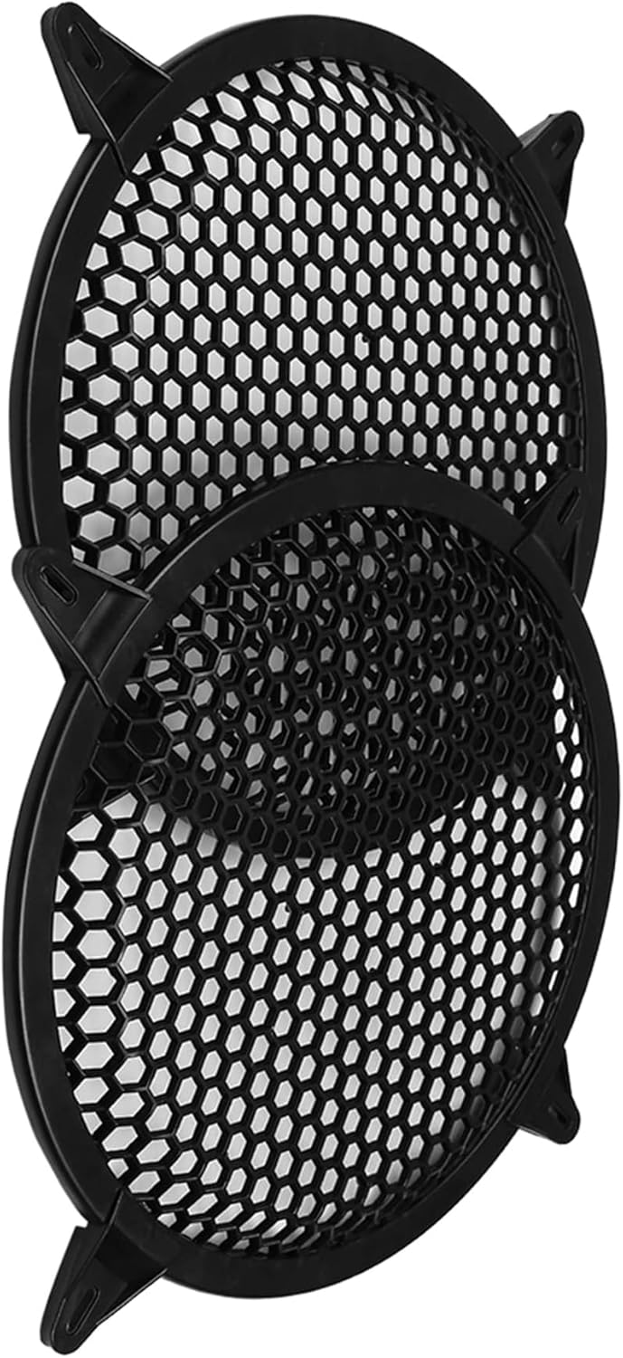 4pcs Car Speakers Cover Plastic Mesh Woofer Subwoofer Grill Protector 10inch Black