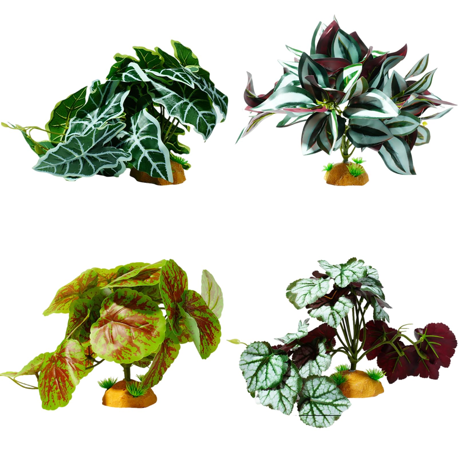 Woedpez Artificial Aquarium Decorations for Shrimp Habitat, Fish Landscape Ornaments & Terrarium Craft Artificial Aquarium Decorations