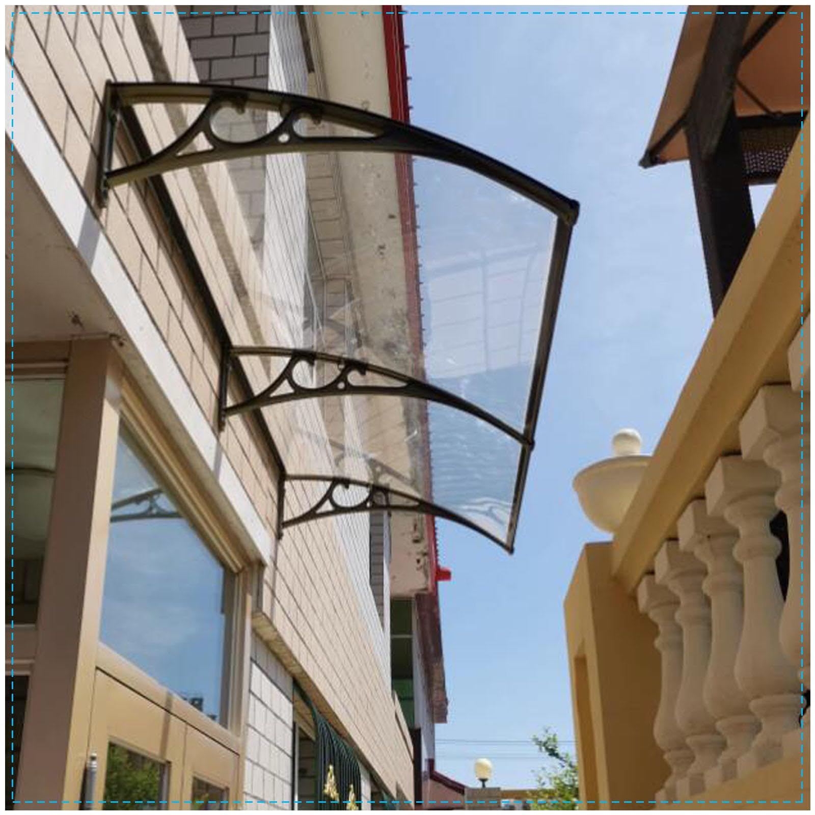 Auvent extérieur contre la pluie pour protéger la serrure de porte et les fenêtres de balcon