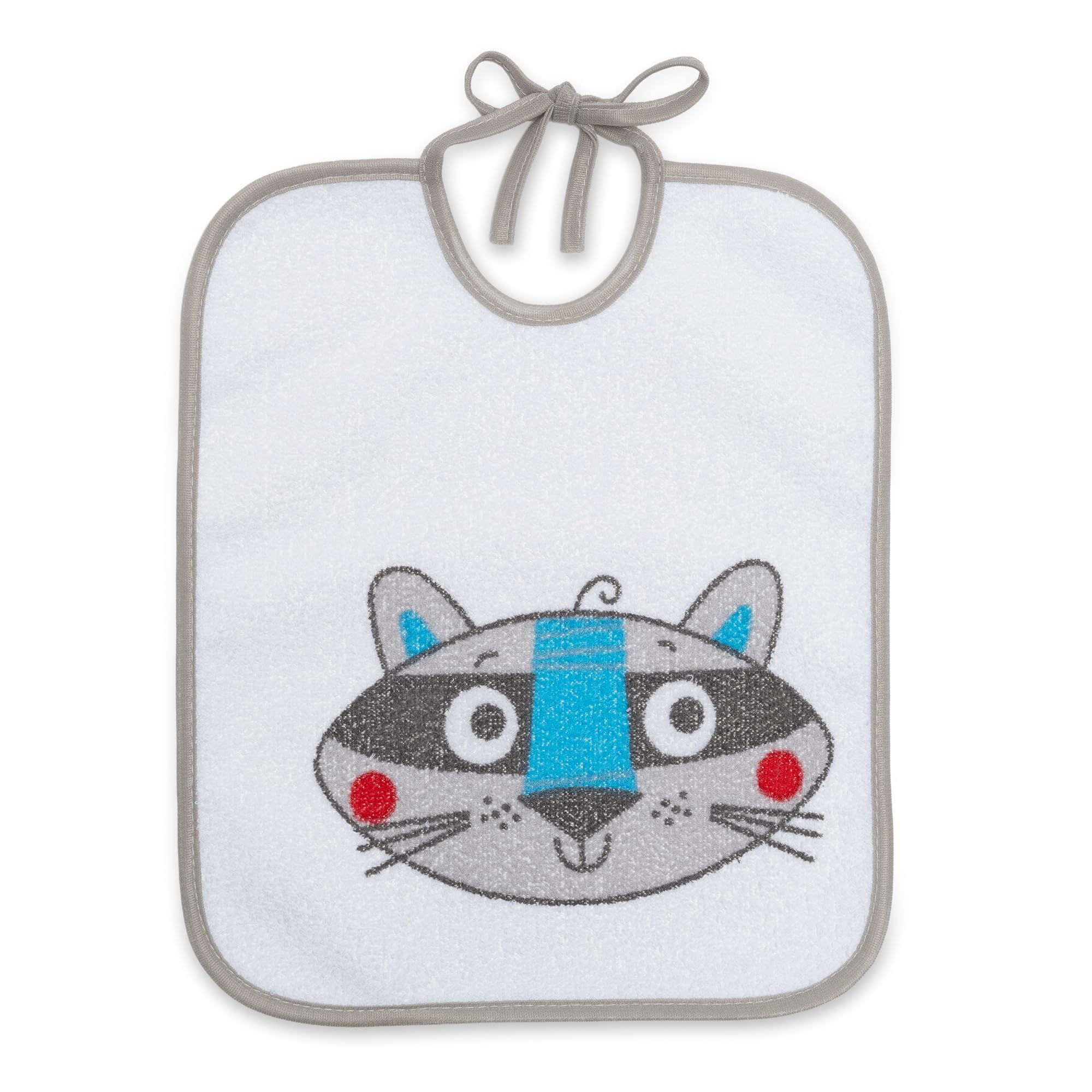 Bavaglini Impermeabili 73% Cotone 27% Poliestere Confezione da 7 23x27 cm per Bambini 6-18 Mesi