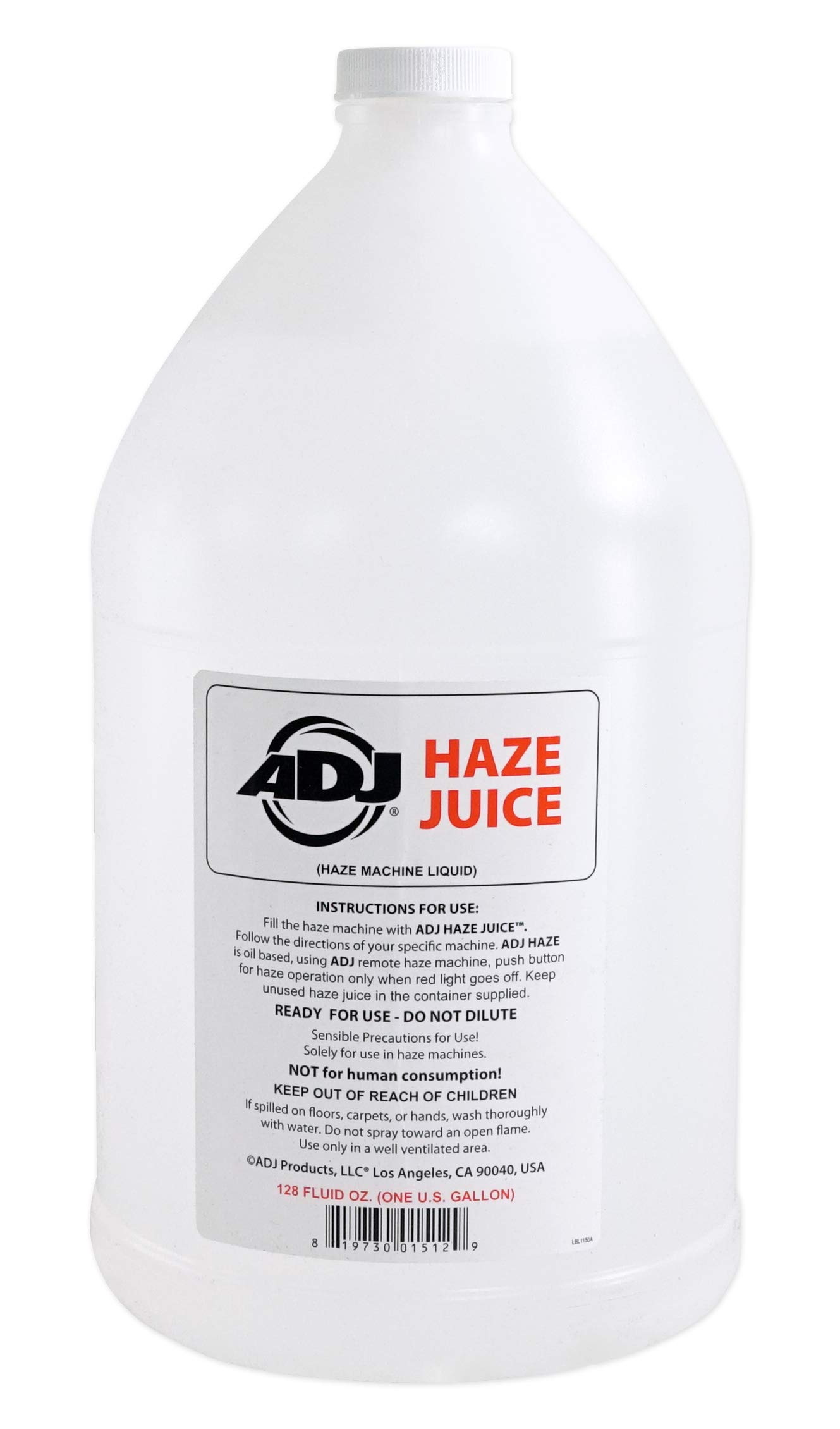 adj American DJ Haze Fluid Juice Liquid Gallon