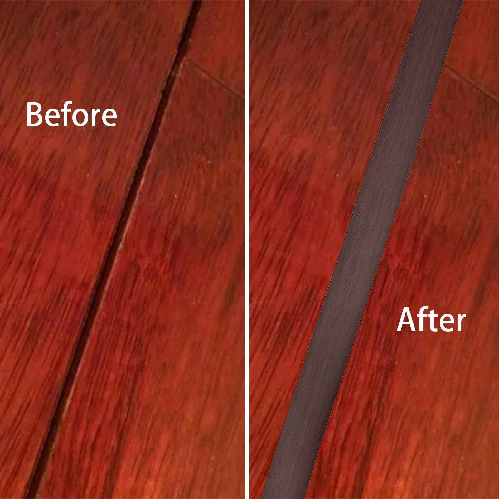 Striscia Di Soglia Per Pavimento In PVC – 100 Cm X 4 Cm, Autoadesiva, Colore Quercia, Per Transizione Tra Pavimenti