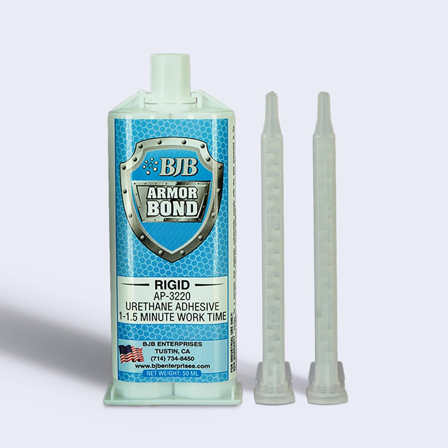 AP-1230 Armor-Bond Flex – 70A Polyurethane Adhesive | Fast-Setting, Flexible Bond | Shock Absorbing | for Foams, Fabrics, Props & Special Effects (50ml Cartridge with 2 Mix-Tips)