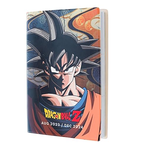 Grupo Erik Dragon Ball Diary 2024 | 17 Months Diary Week To View A6 | August 2023 - December 2024 | Mid Year Diary 2023-2024 | 2024 Weekly Planner | Dragon Ball Gifts | Dragon Ball Manga