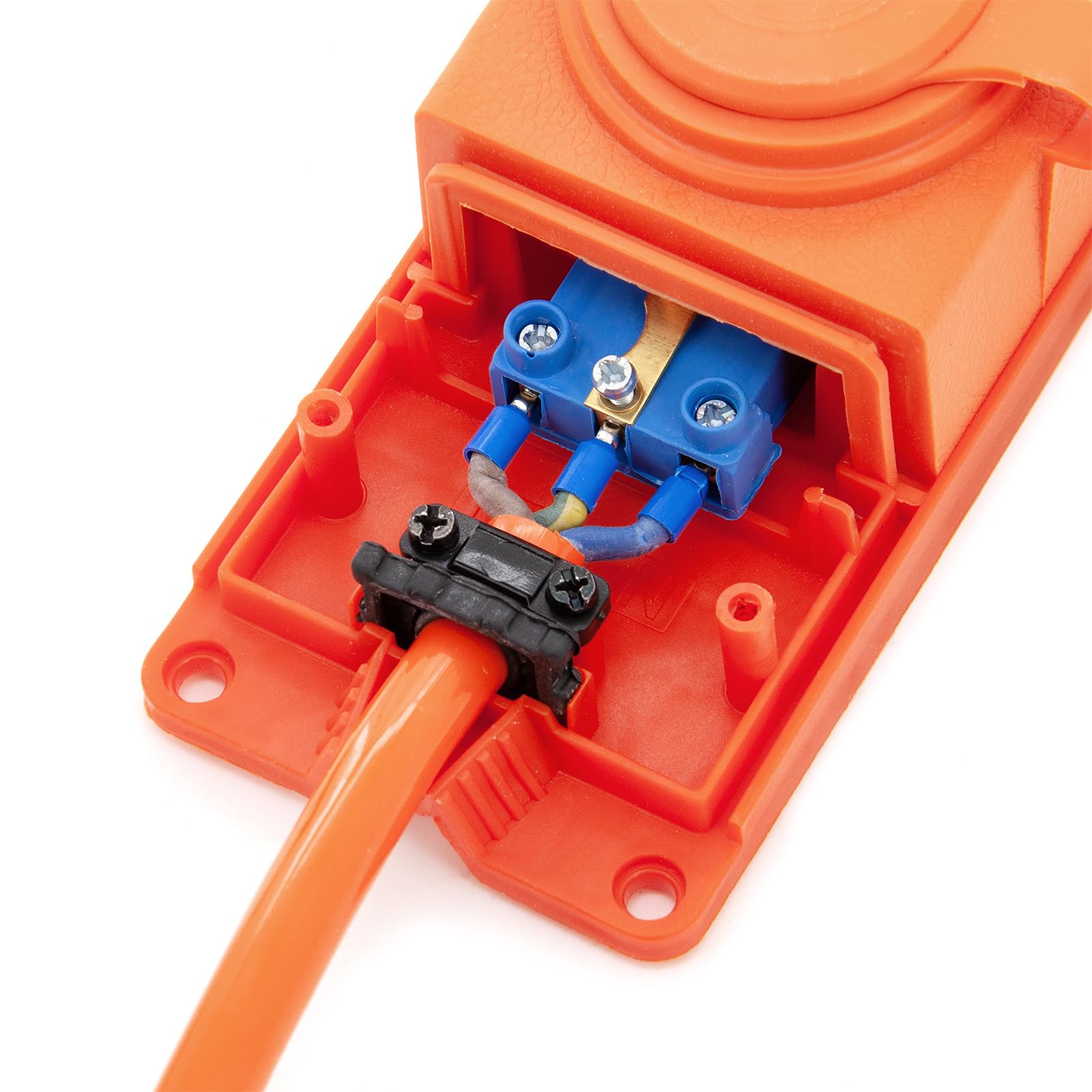 10m Verlängerungskabel mit 3 schuko steckdosen für den aussenbereich IP44 H07BQ-F 3G 2,5mm² verlängerung mit 3 schutzkontakt buchsen 3-Fach Outdoor verteiler 10 Meter orange