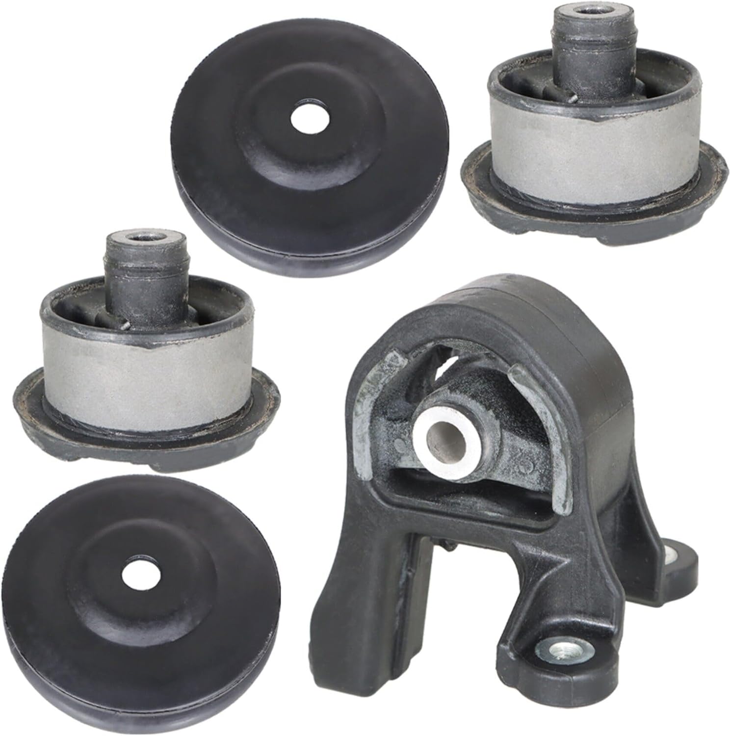 waltyotur 5Pcs Rear Differential Arm Mounting Bushing with Top Support Repair Kit Replacement for Honda Civic CR-V Edix Odyssey Stream 2000-2012