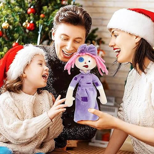 Miniatura 6 de 2 juguetes de peluche de circo digital The Amazing Digital Circus de 11 pulgadas, Pomni y Jax de peluche, regalo para niños y fanáticos (4 piezas)