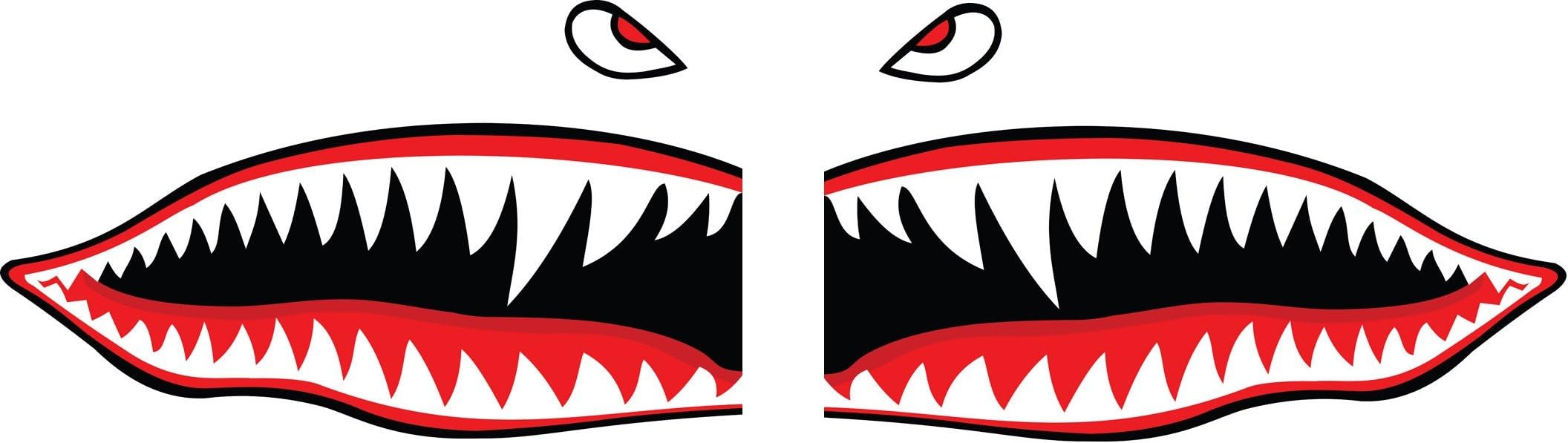 Eichelman DesignsFlying Tigers Shark Teeth Decals Stickers Multiple Sizes! (10")