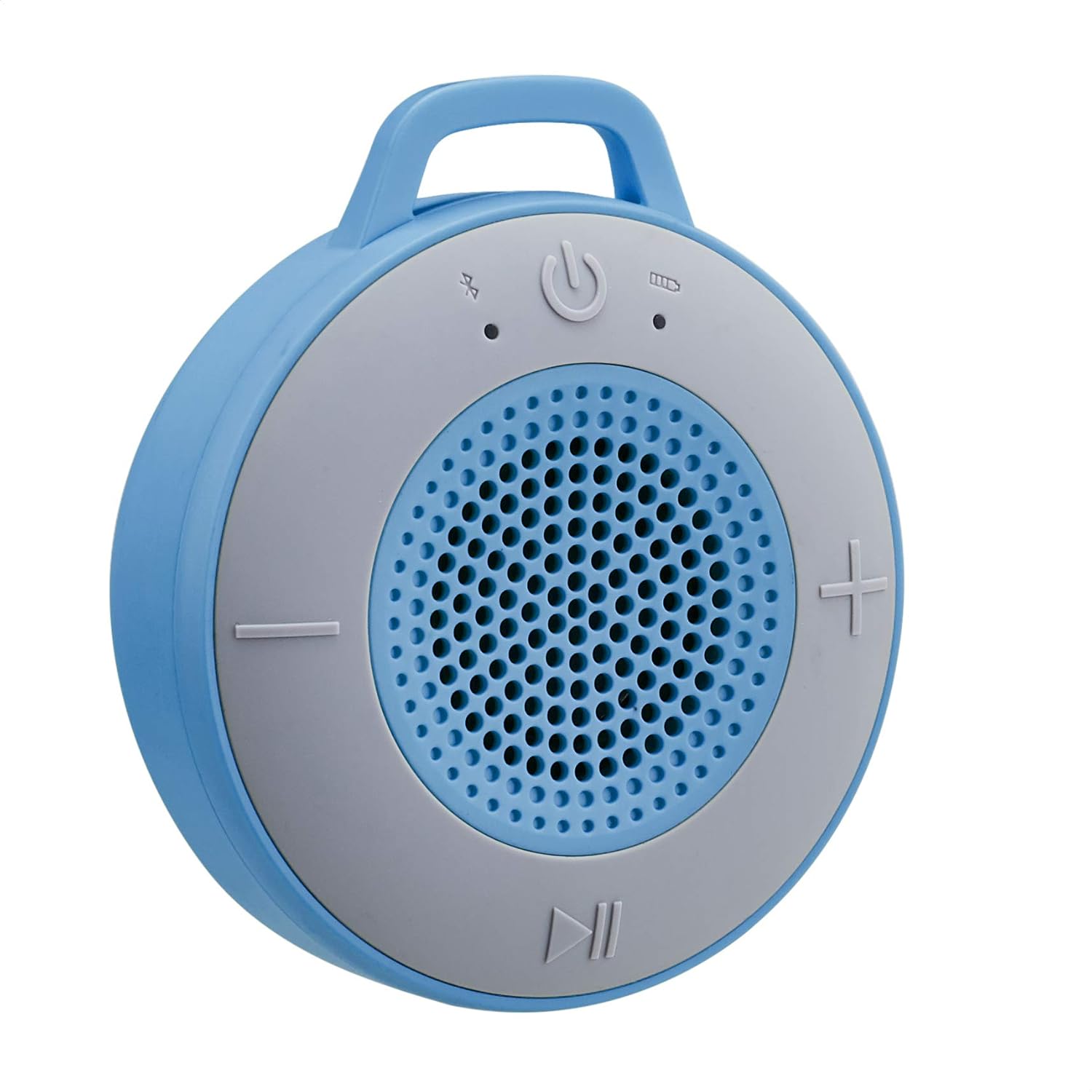 Amazon Basics Wireless Shower Speaker with 5W Driver, Suction Cup, Built-in Mic - Blue
