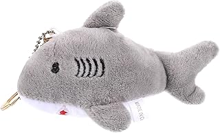 LALAFINA ぬいぐるみサメキーチェーン 軽量コンパクト 耐摩耗バッグチャーム かわいいキー装飾 贈り物に