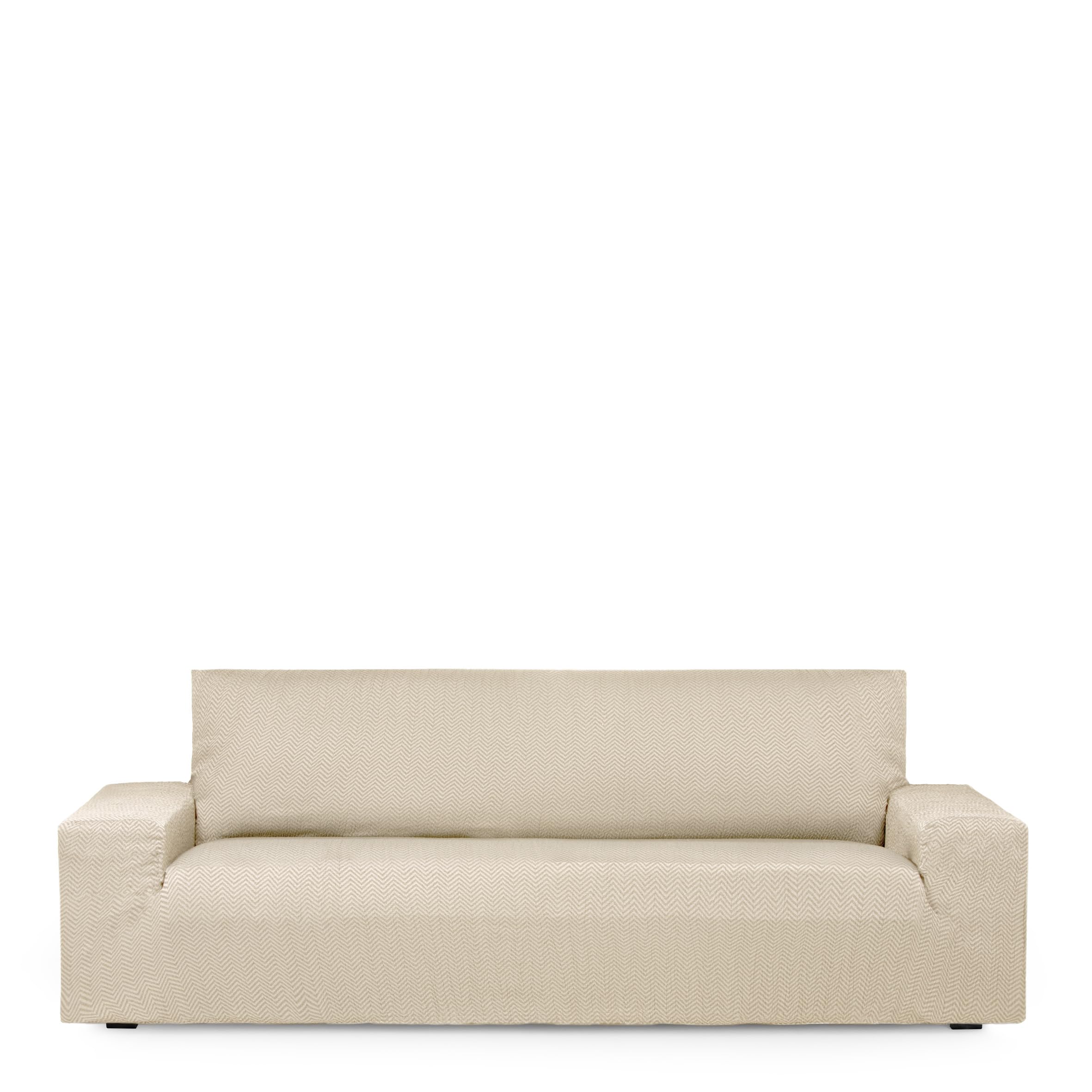 Eysa Luz Elastic Sofa Cover 3 Seater Ecru