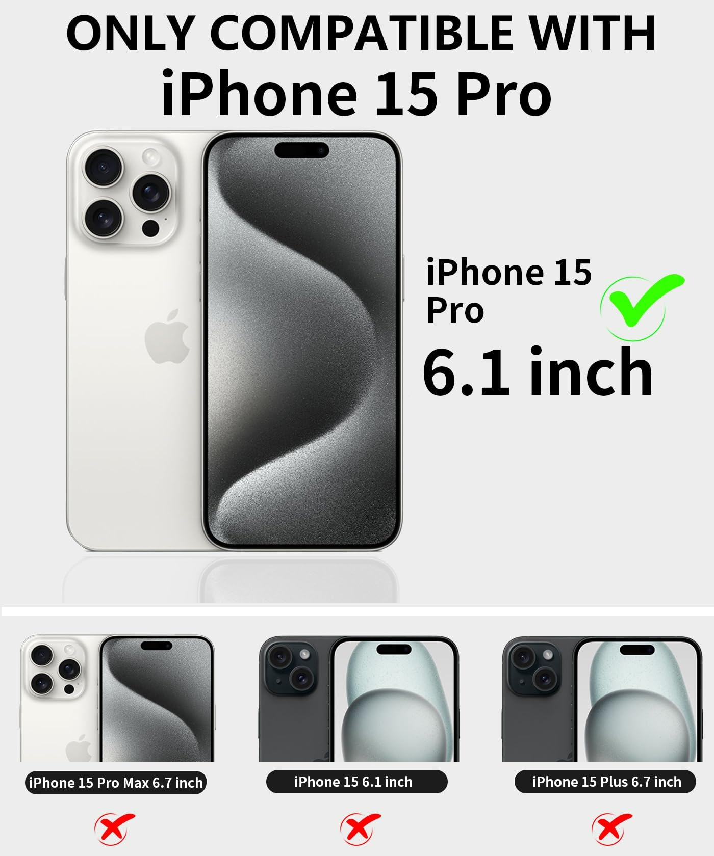 COLDNICE for iPhone 15 Pro Case 6.1