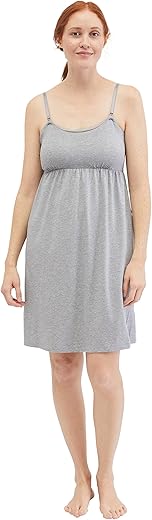 Motherhood Maternity Women's Maternity Lace Trim Nursing Nightgown