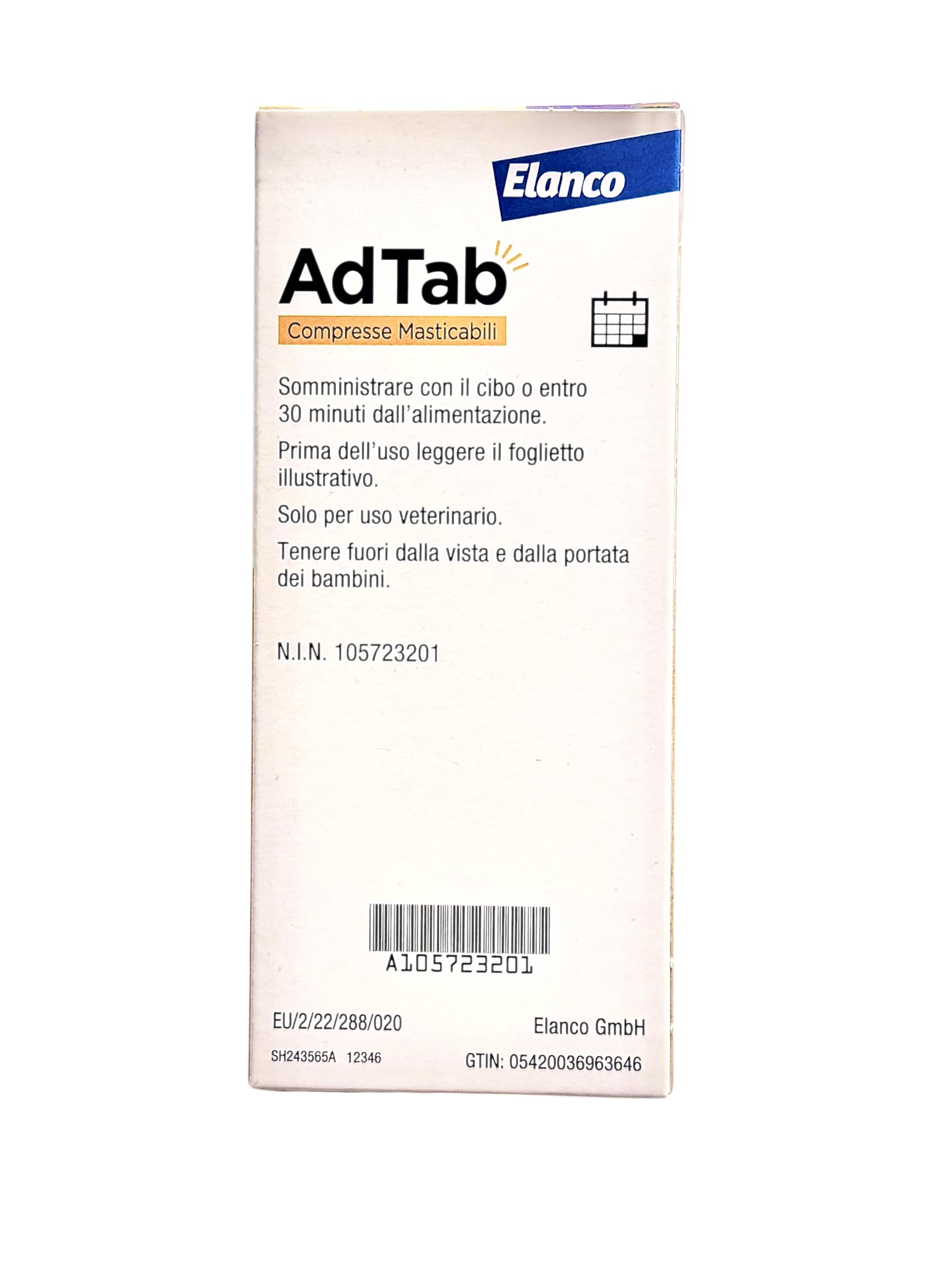 AdTab Compresse Masticabili per Gatti 0,5-2,0 kg - 6 Compresse