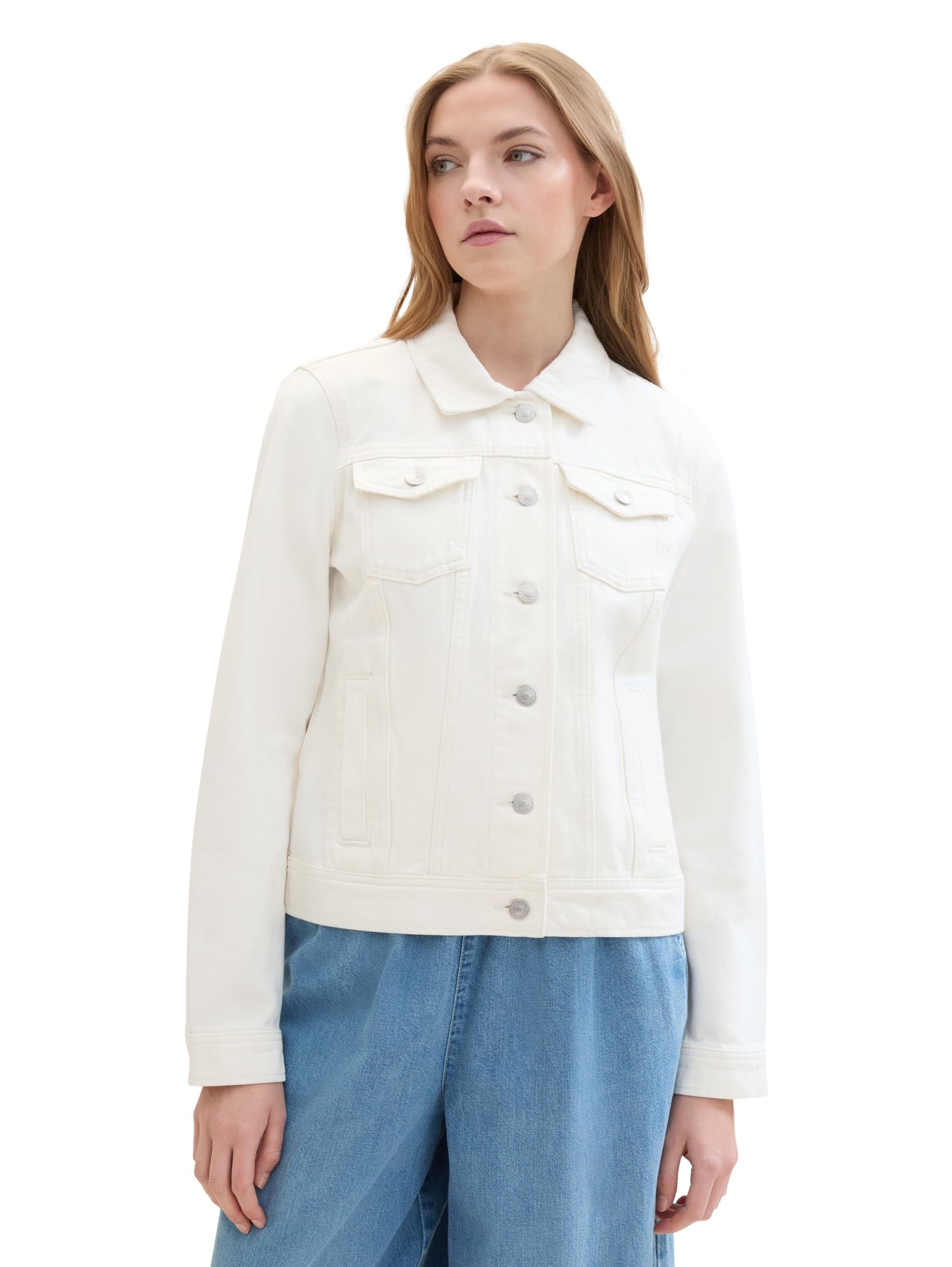 TOM TAILOR Denim Damska kurtka dżinsowa, 22569 – Niewybielany, naturalny denim, XL