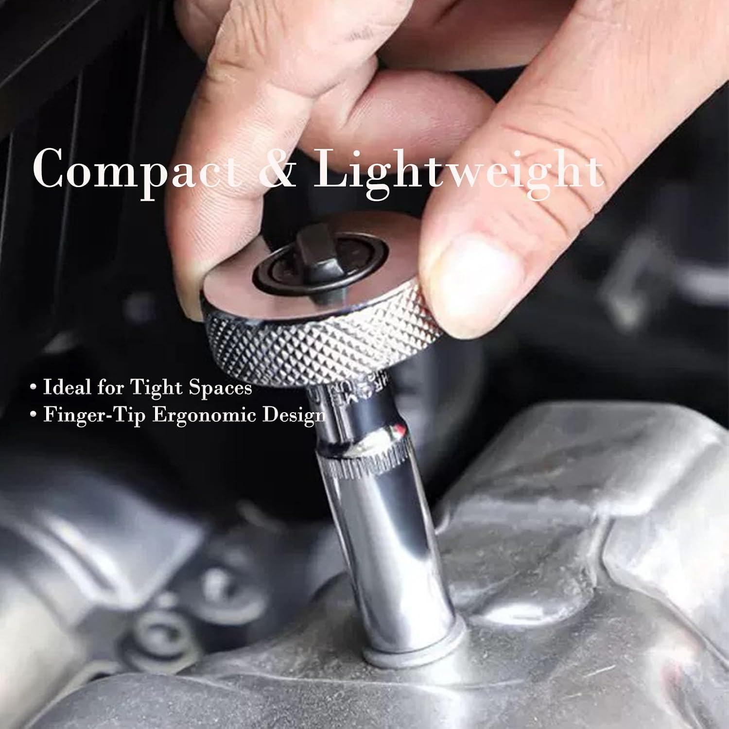 3-Piece Mini Finger Ratchet Set - 1/4", 3/8", 1/2" Drive Palm Ratchet Wrenches | 45-Tooth Reversible Thumbwheel Design for Tight Spaces
