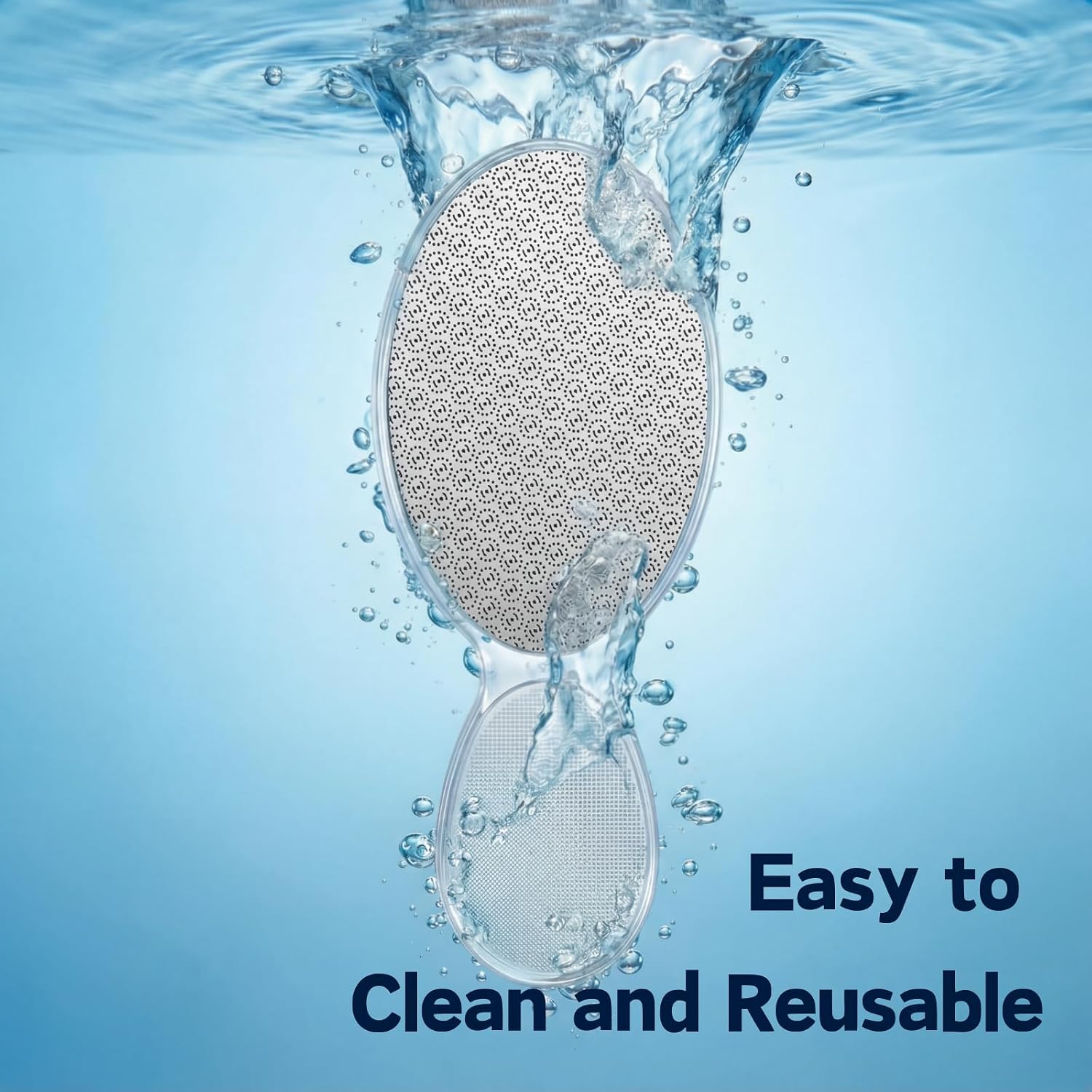Glass Foot Files for Feet Tool, Heavy Duty Callus Remover for Cracked Heels, Foot Pumice Stone for Wet or Dry Use, 2 PCS
