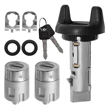 VIKKSAER 702671 Ignition Switch Lock Cylinder Door Lock Cylinder with Keys, Replacement for Chevy C/K Pickup 1995-1997 & Tahoe 1995-1997, Replacement for GMC C/K Pickup 1995-1997, Replaces 702674