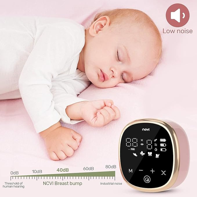 Bomba de Leche Eléctrica NCVI 8782 Portátil Doble con 4 Modos y 9 Niveles miniatura 9