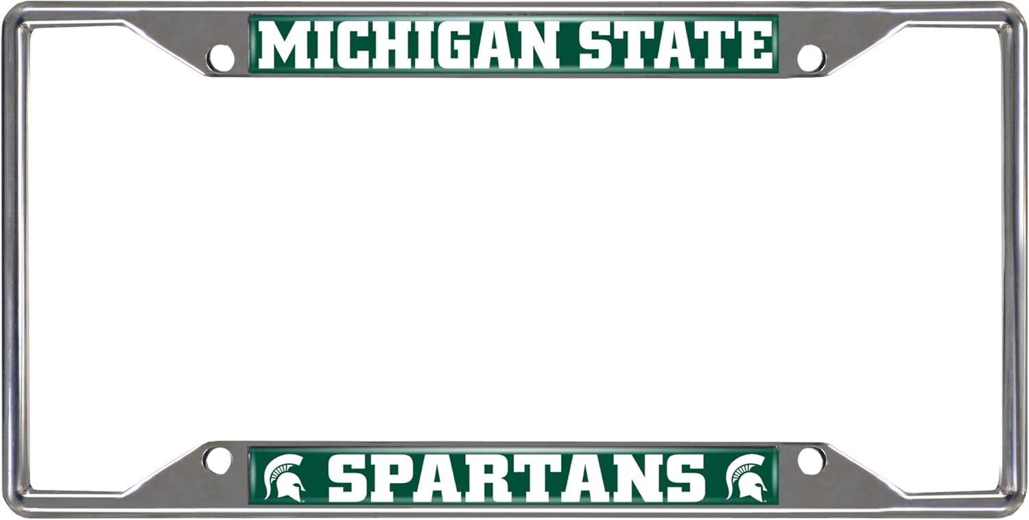 FANMATS NCAA Unisex-Adult Chrome Metal License Plate Frame